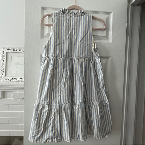 Sezane Arielle dress blue white stripe size 38 - Picture 3 of 10